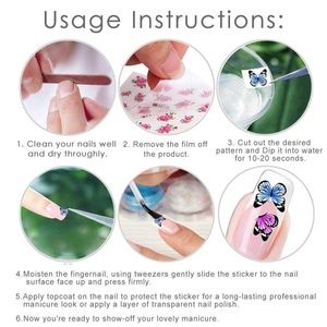 Makeup - Asian Design Nail Art Stickers Makeup - Asian Design Nail Art Stickers